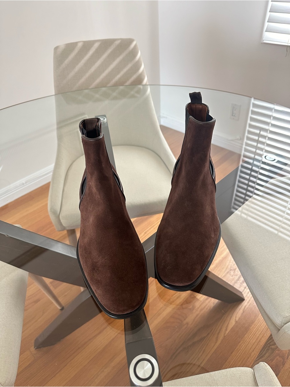 Aquatalia Brown Suede Chukka Boots